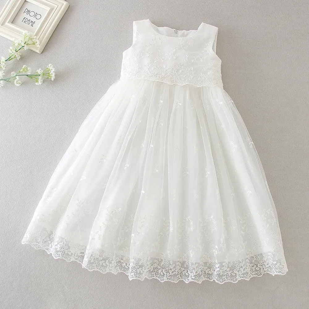 0-24 months summer elegant children's clothing wedding flower girl lace birthday party princess style dreamy baby girl evening dress