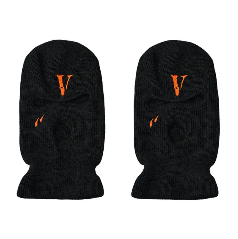 2-Pack 3 Hole Knitted Mask Full Face Cover Ski Balaclava Outdoor