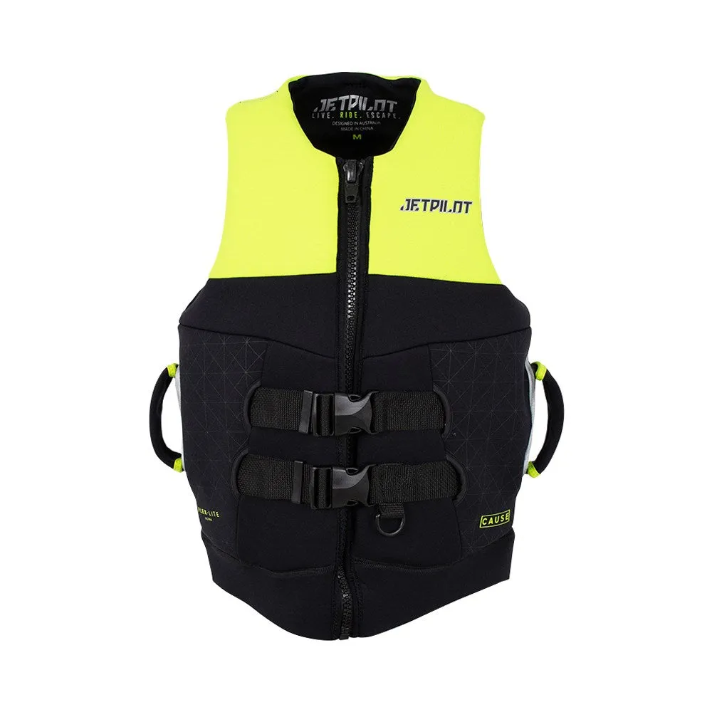 2024 Jetpilot Cause Mens S-Grip Fe Neo Vest - Yellow Level 50