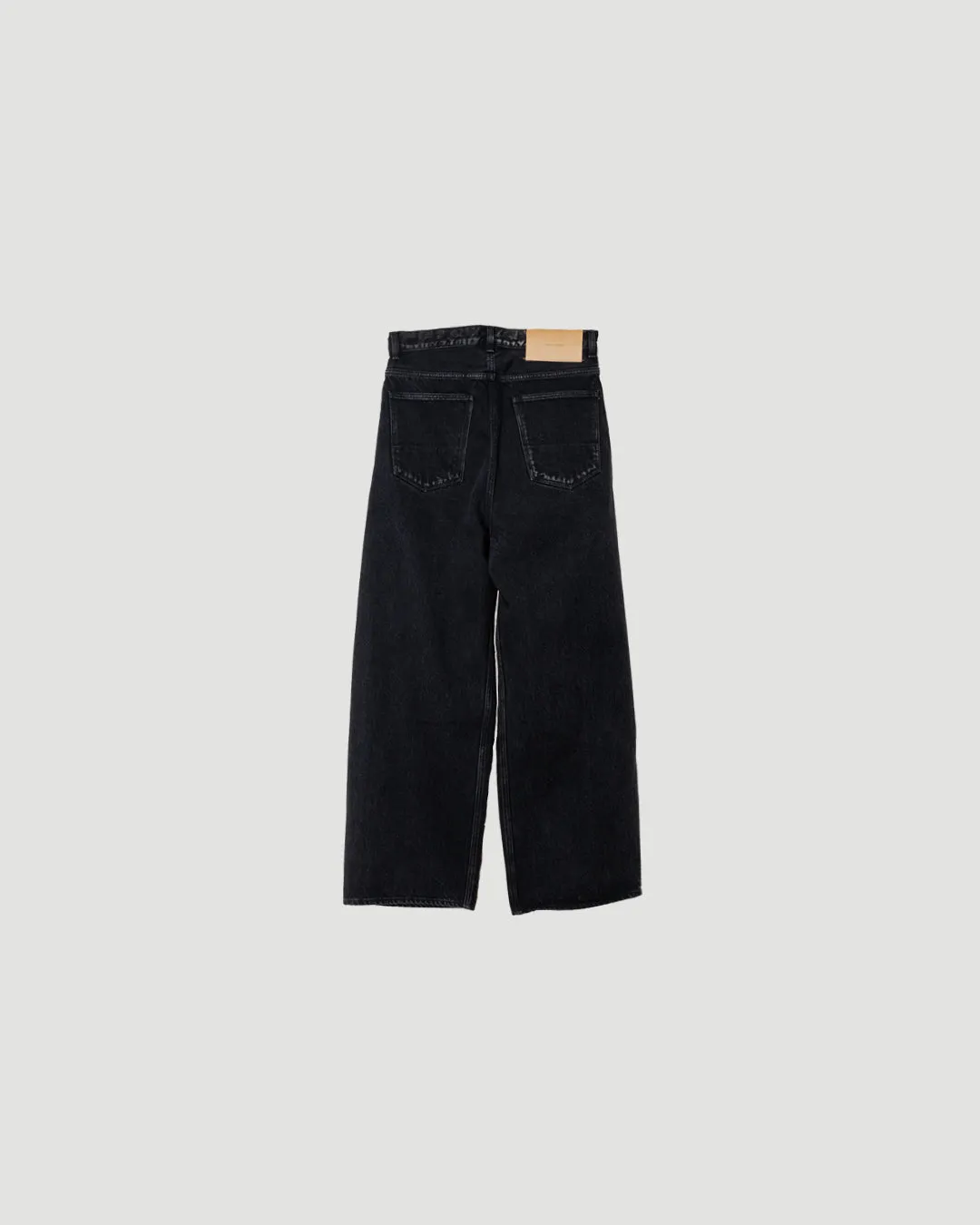 2TUCK WIDE DENIM PANTS -ENTASIS Mk-Ⅱ- .11【WASH BLACK】