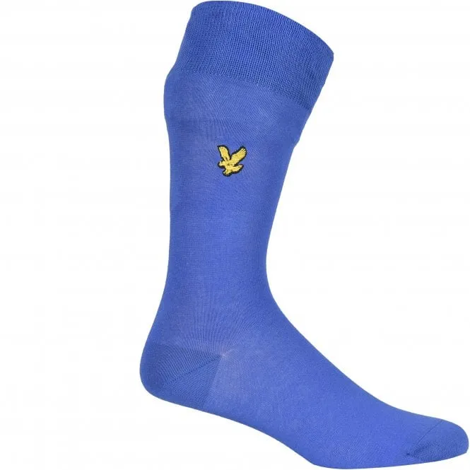 3-Pack Golden Eagle Logo Socks, Navy/Grey/Blue