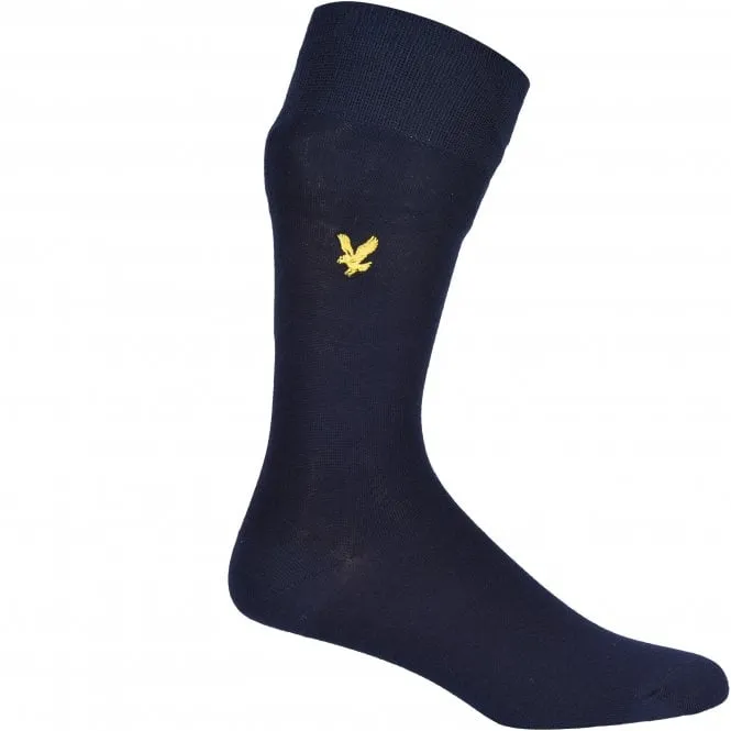 3-Pack Golden Eagle Logo Socks, Navy/Grey/Blue