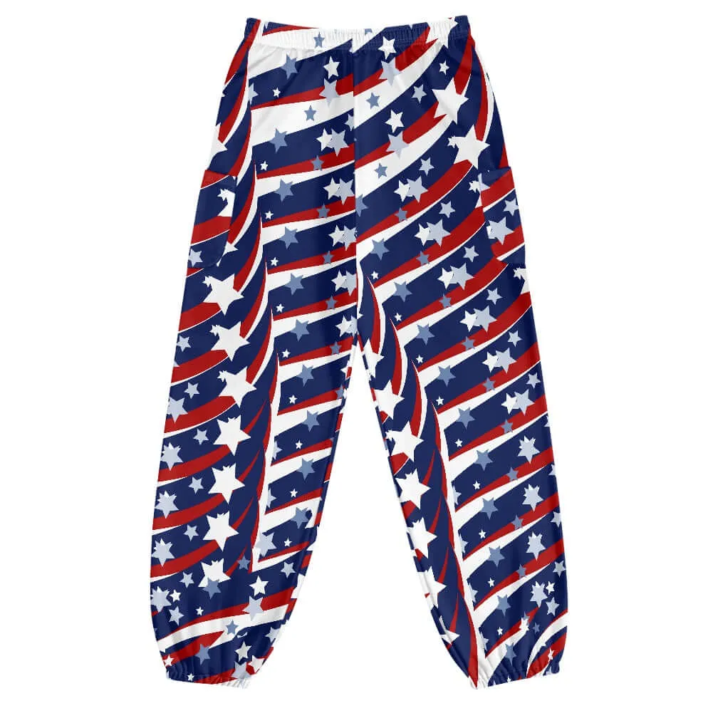 4th of July Stars Women's Bloomer Yoga Pants