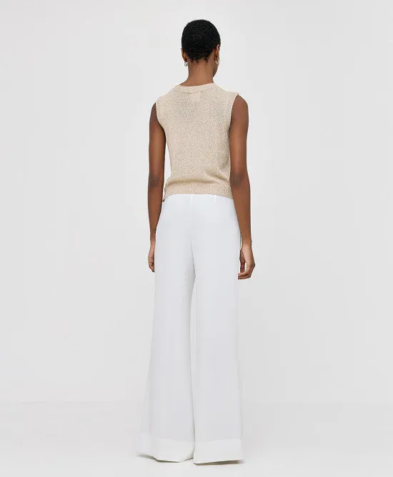 Access Fashion White Flared Pants