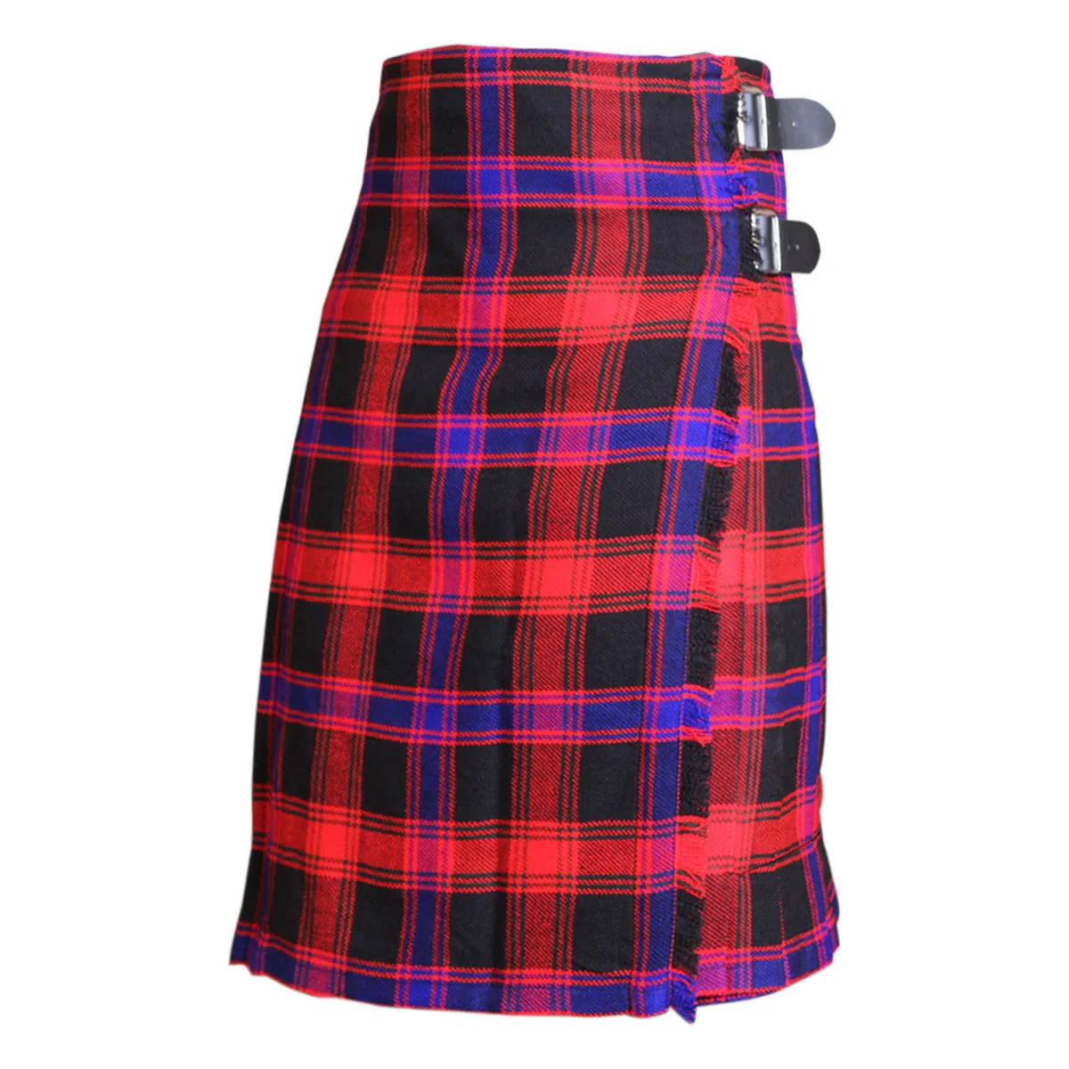 Acrylic Wool Ladies Tartan Regular Kilt Pleated