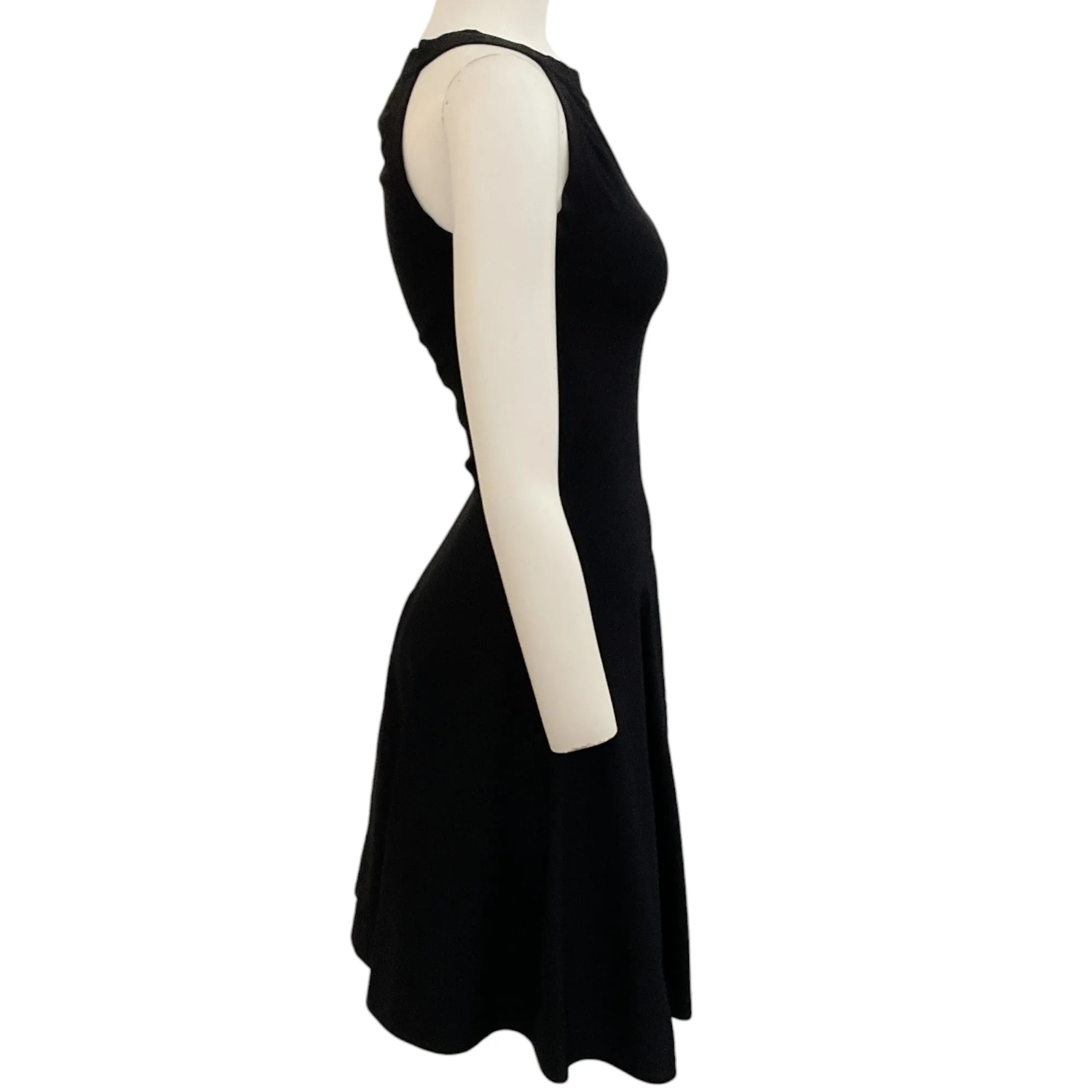 Alaia Black Sleeveless Flared Dress