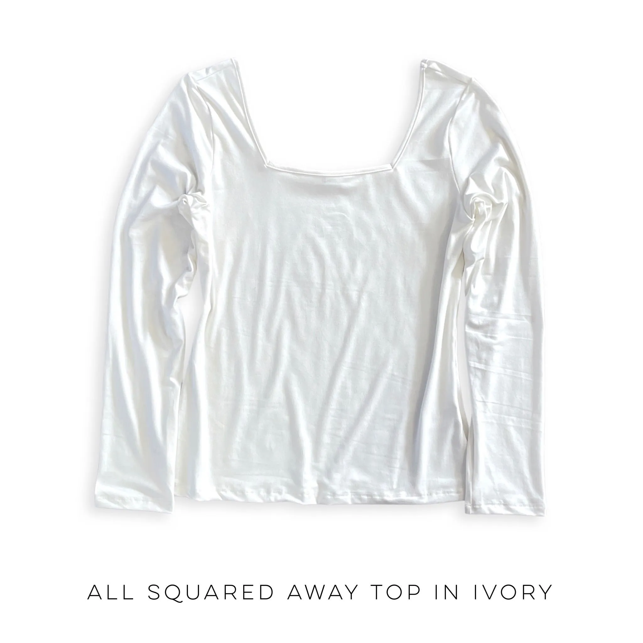 All Squared Away Top in Ivory