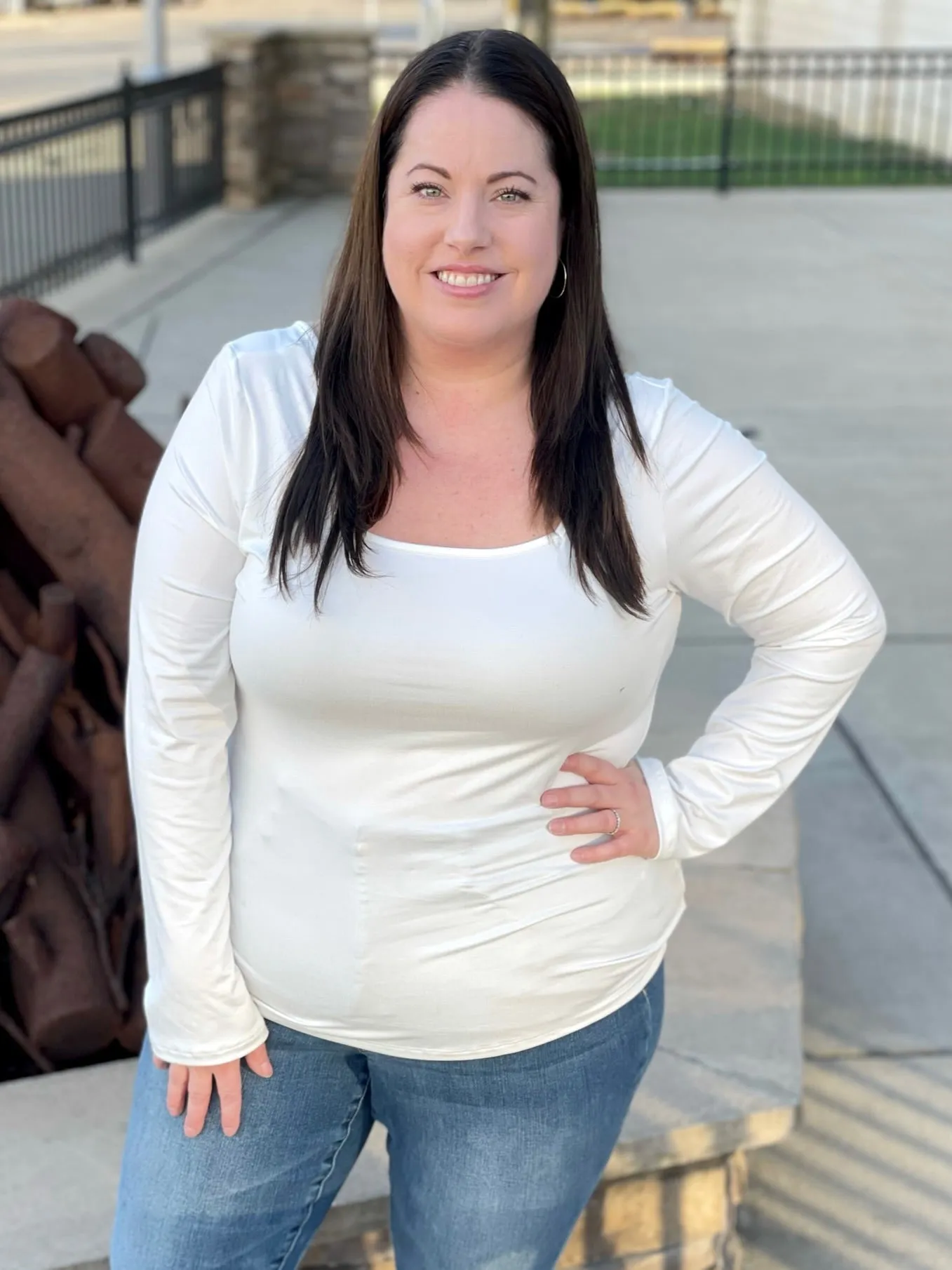 All Squared Away Top in Ivory