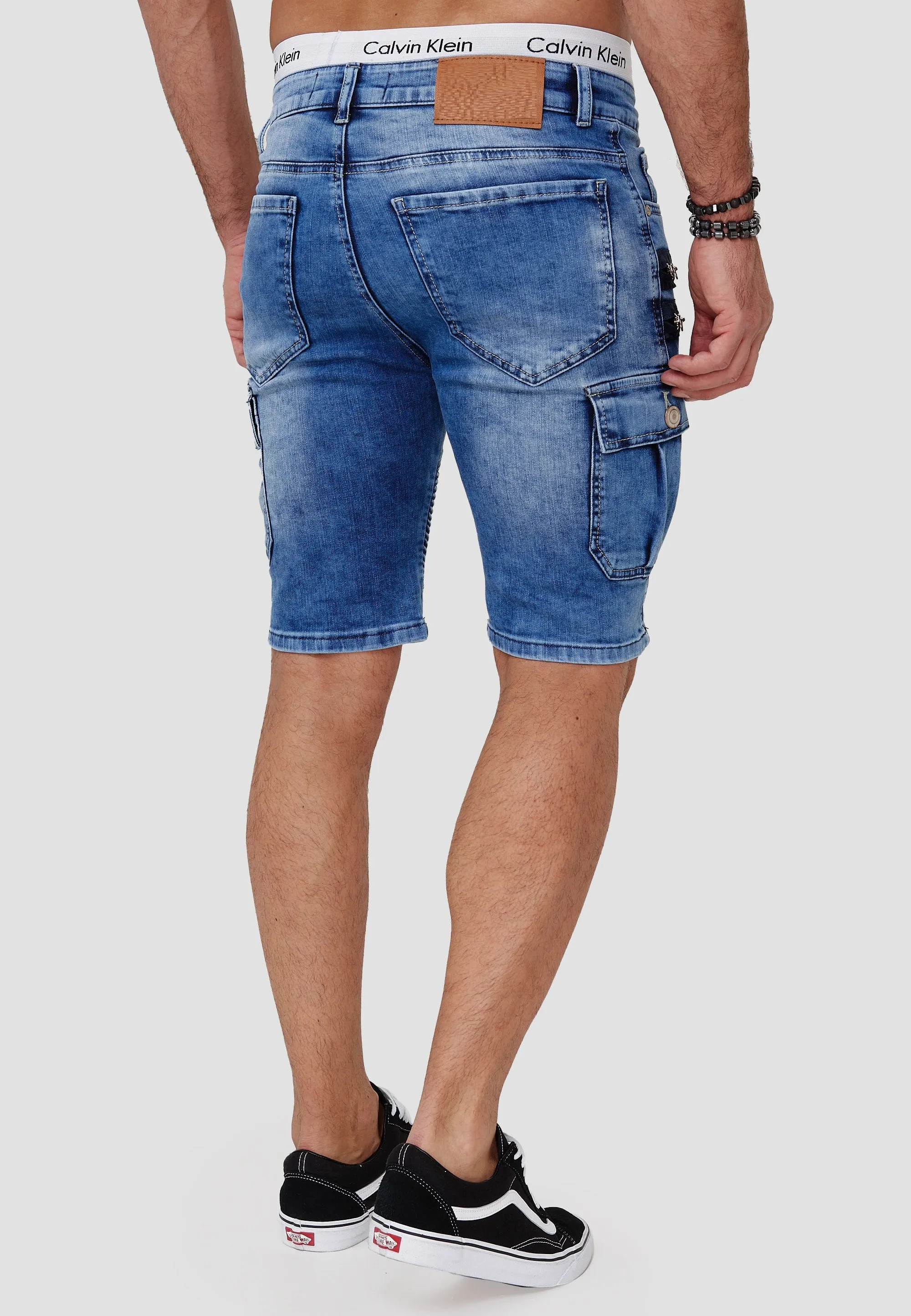 Araf Cargo Denim Shorts - Blue X81A