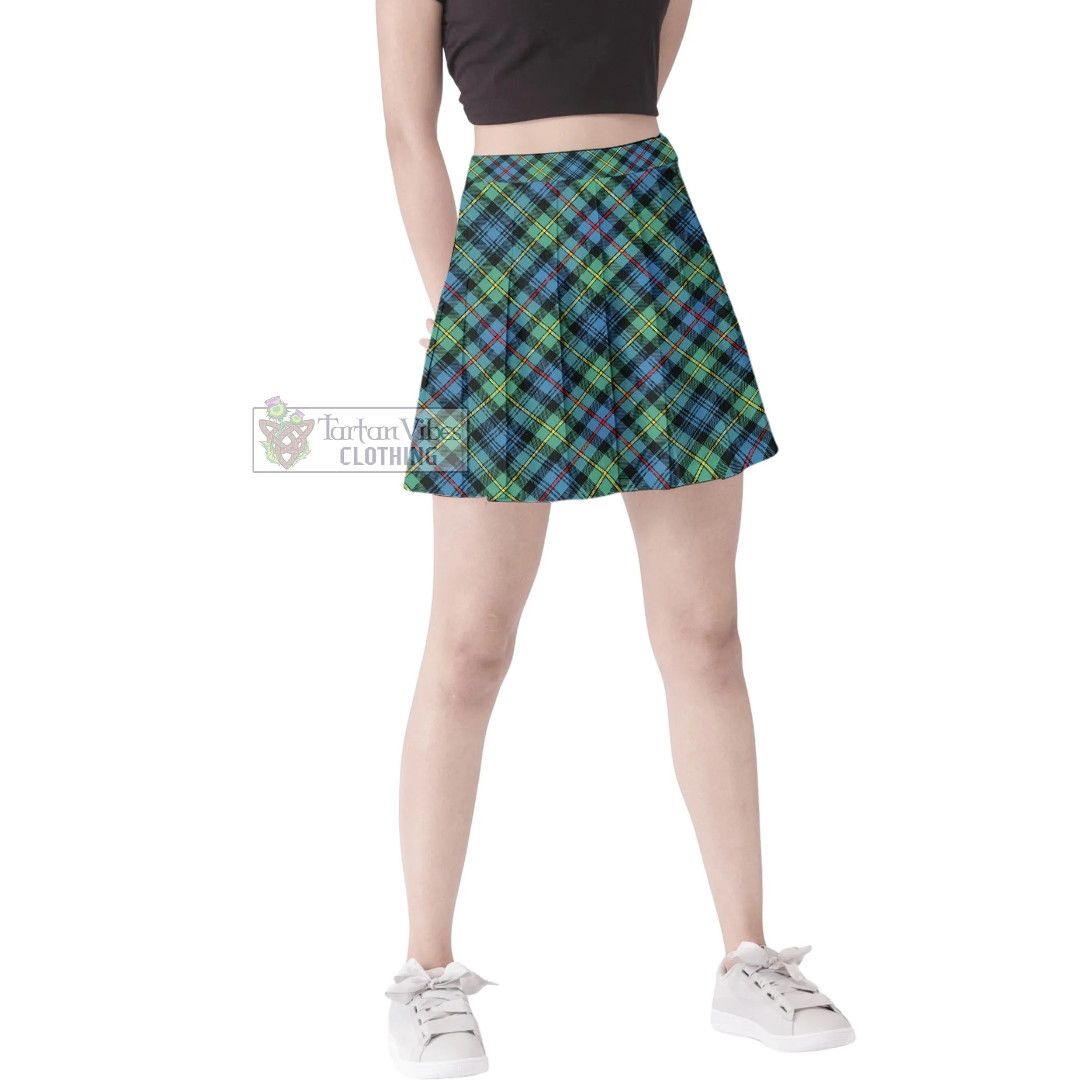 Bailey Ancient Tartan Women's Plated Mini Skirt