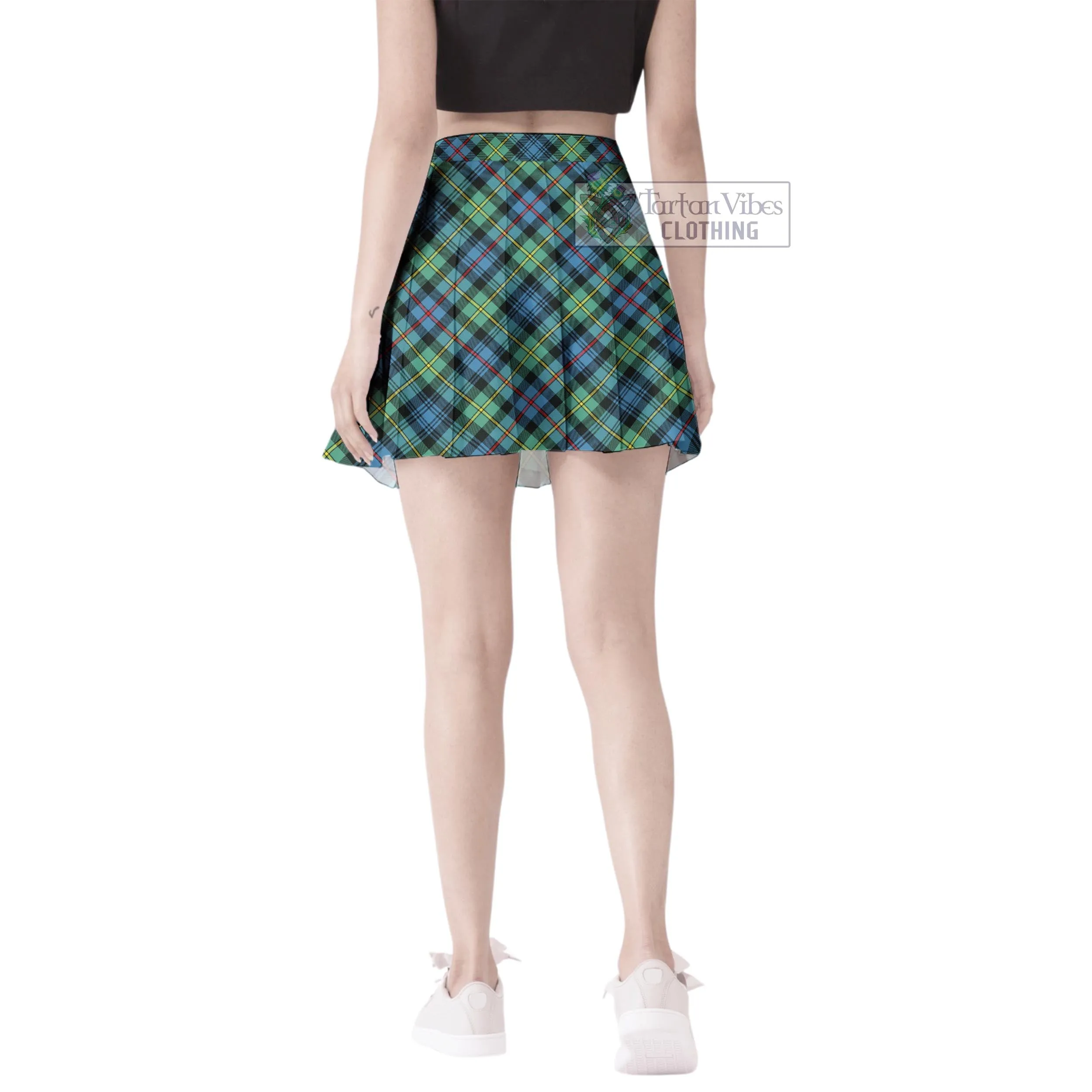 Bailey Ancient Tartan Women's Plated Mini Skirt