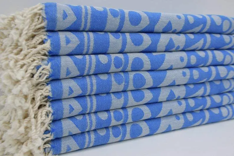 Blue Mandala 100% Cotton Towel