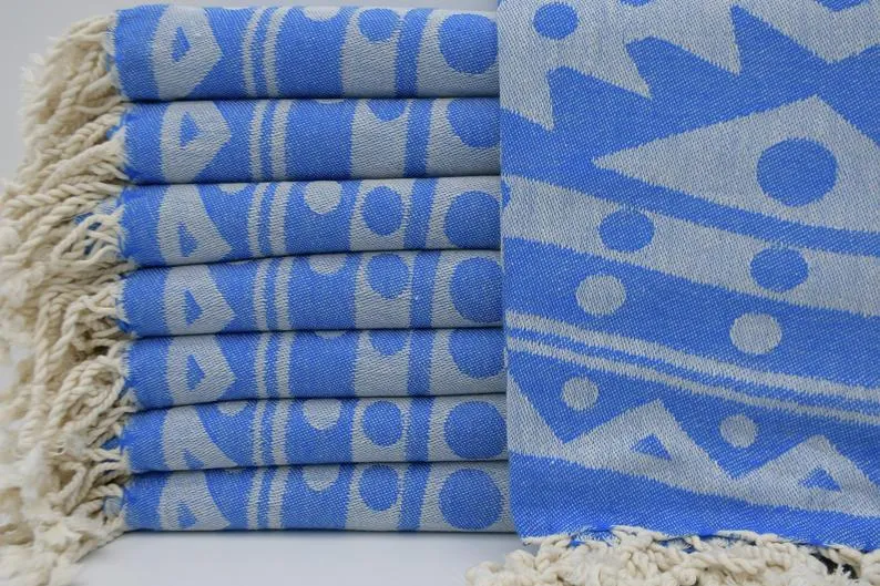 Blue Mandala 100% Cotton Towel