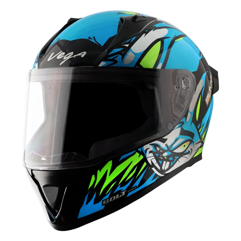 Bolt Bunny Black Neon Blue Helmet free balaclava mask