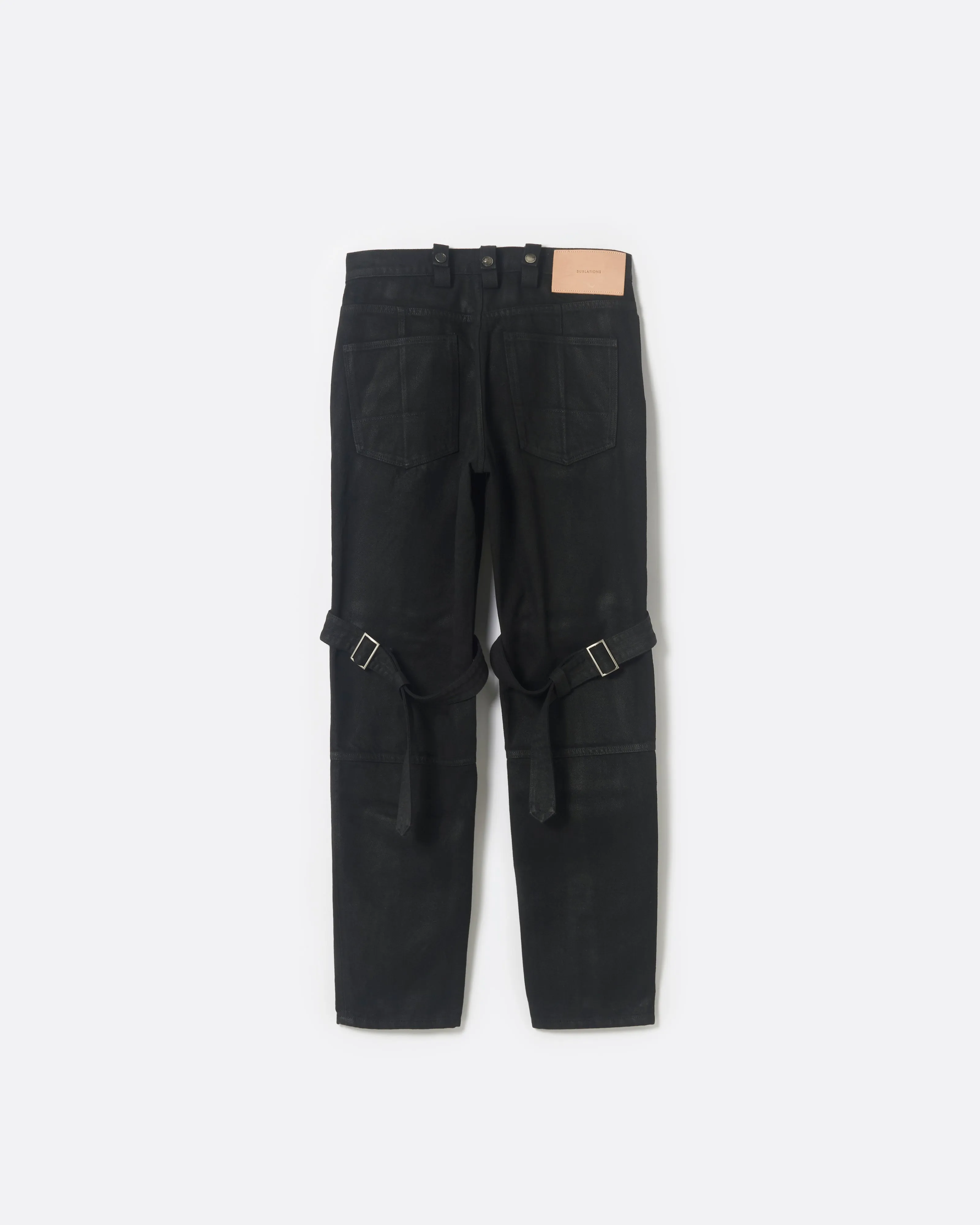 BONDAGE COATING DENIM PANTS .11【DOUBLE BLACK】