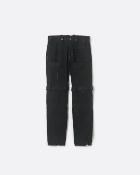 BONDAGE COATING DENIM PANTS .11【DOUBLE BLACK】