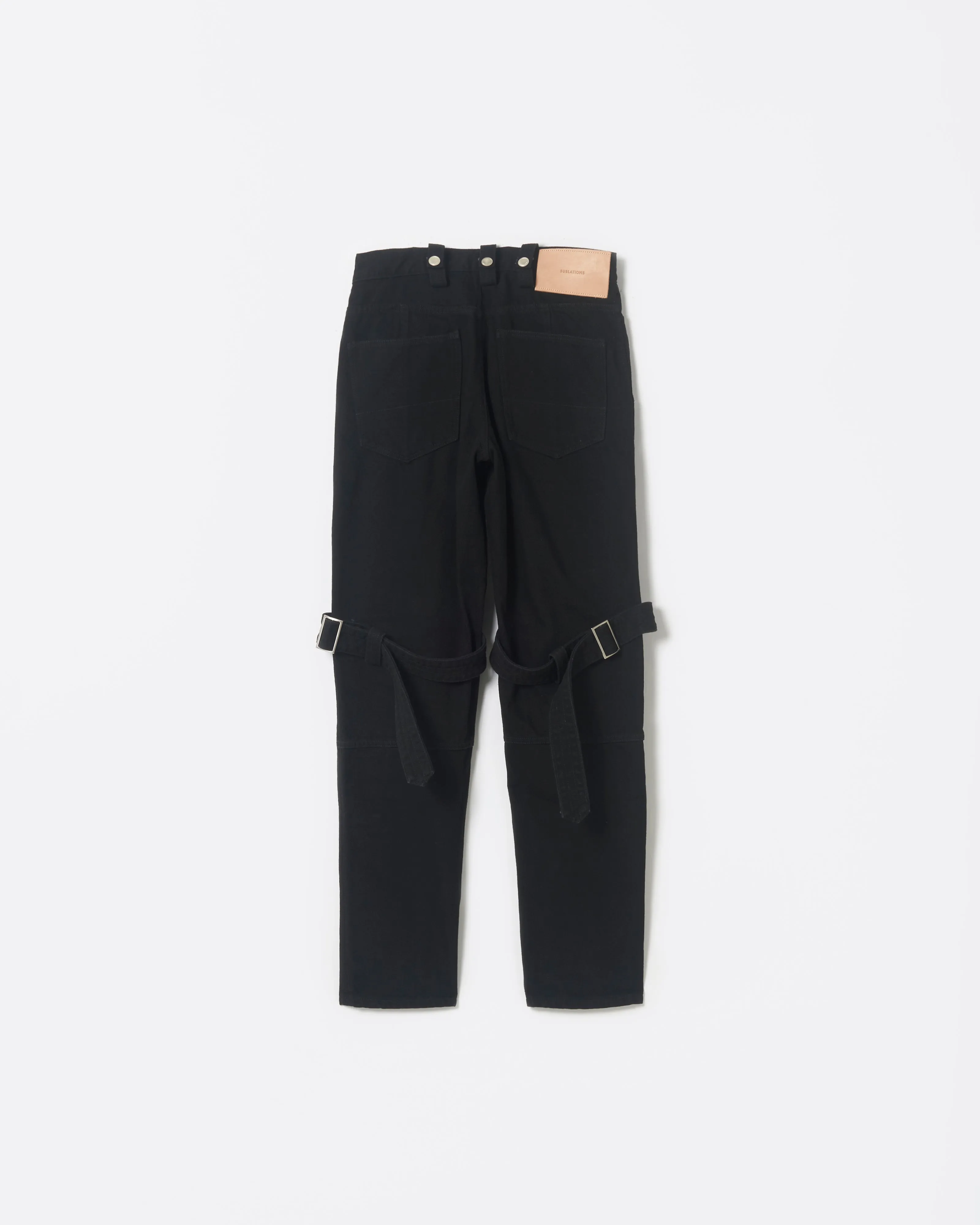 BONDAGE DENIM PANTS .11 【BLACK】