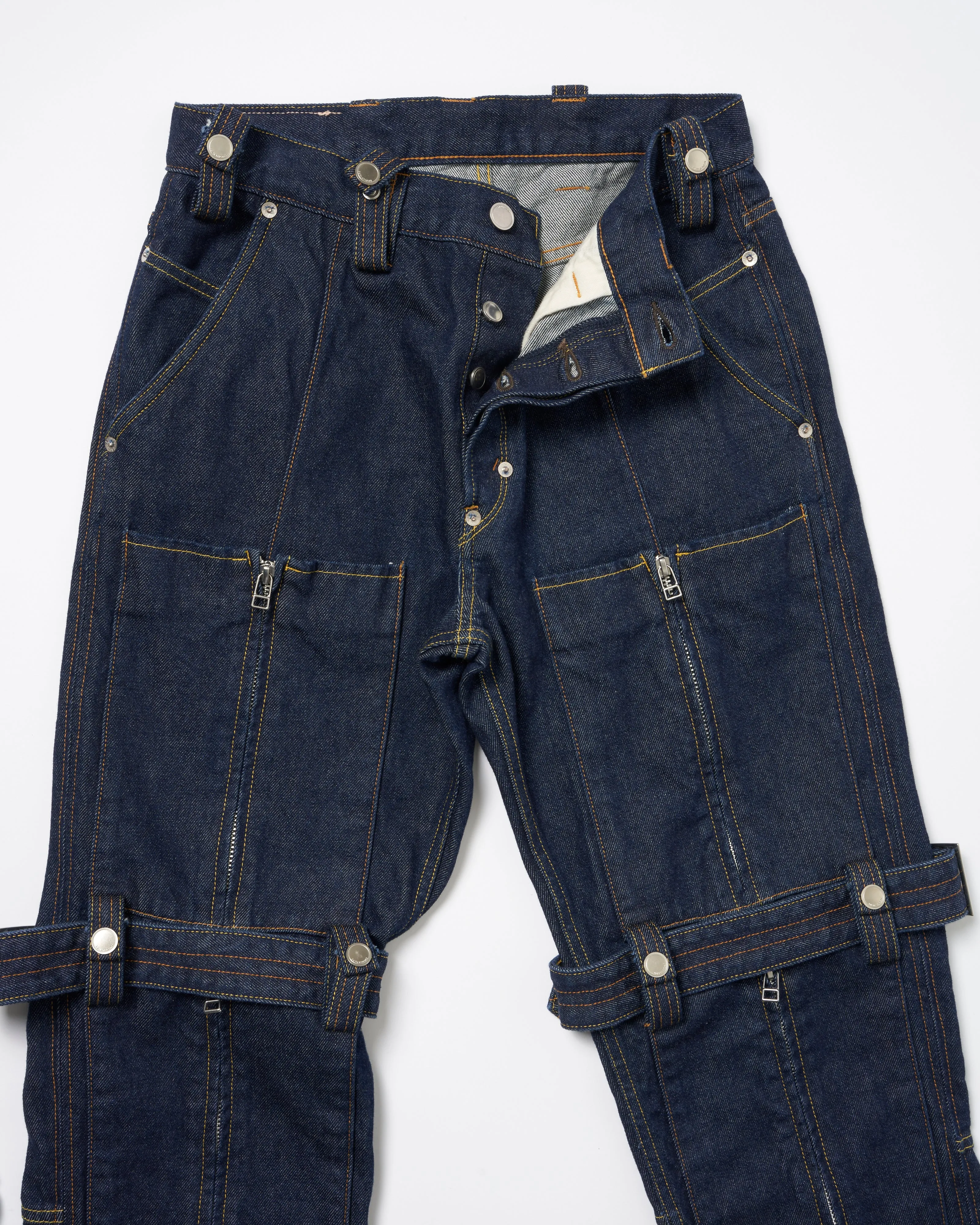 BONDAGE DENIM PANTS .11 【INDIGO】