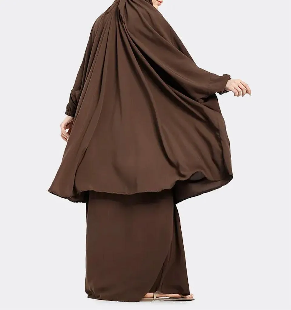 Brown 2 Piece Jilbab