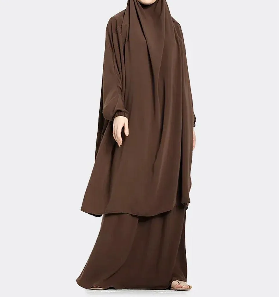 Brown 2 Piece Jilbab