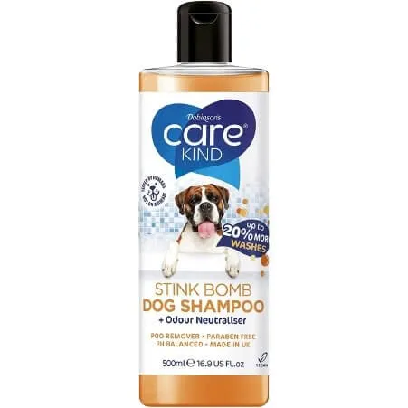 Care Kind Stink Bomb Dog Shampoo   Odour Neutraliser 500ml