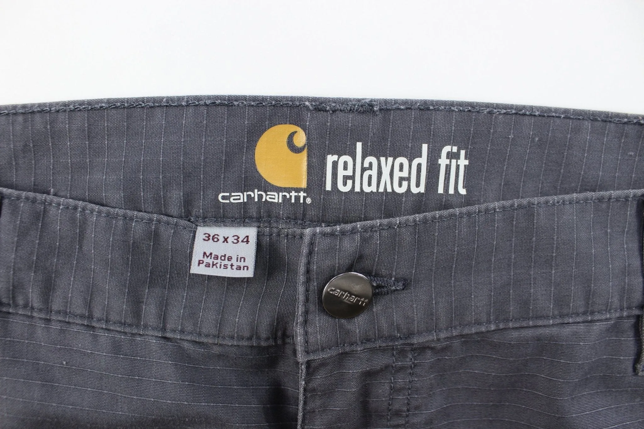 Carhartt Logo Patch Grey Cargo Pants