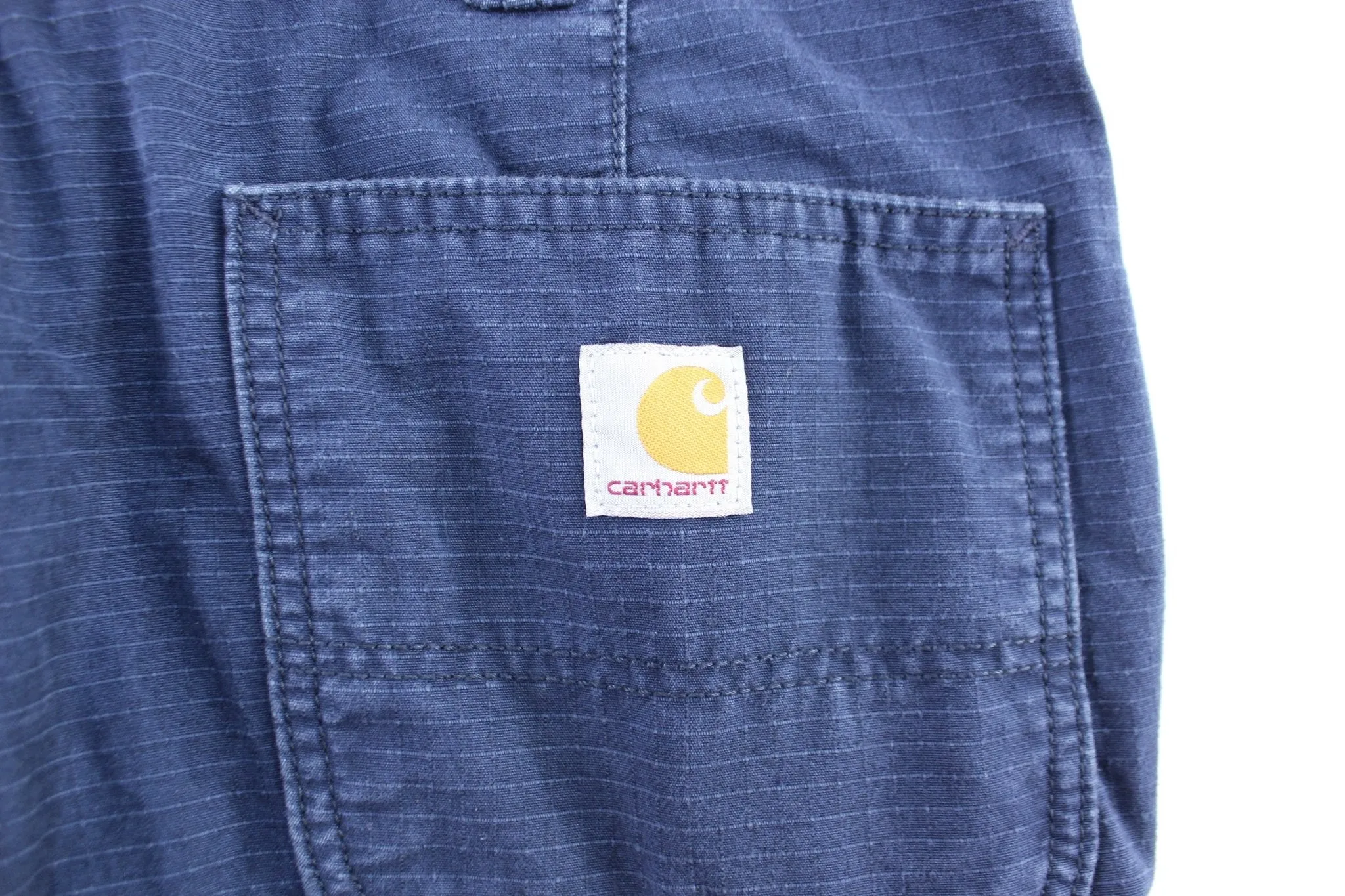 Carhartt Logo Patch Navy Blue Cargo Pants