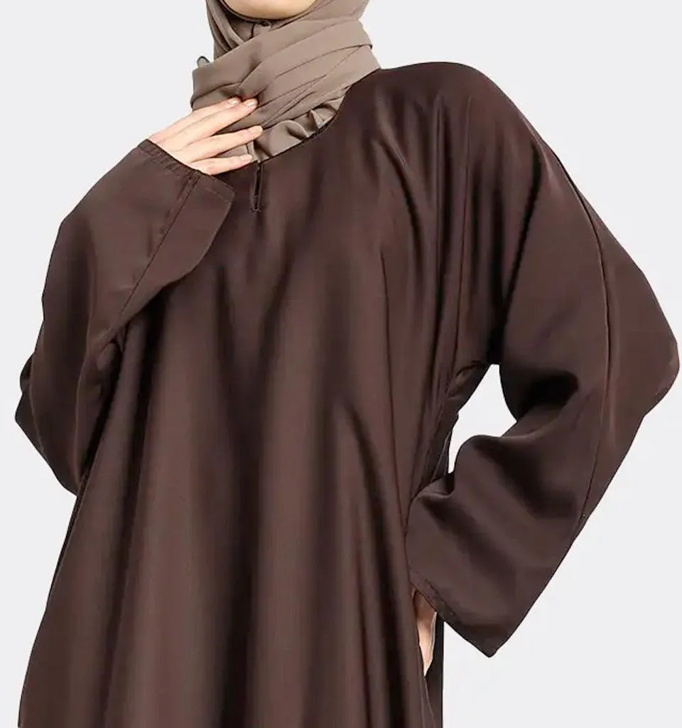 Chocolate Basic Abaya