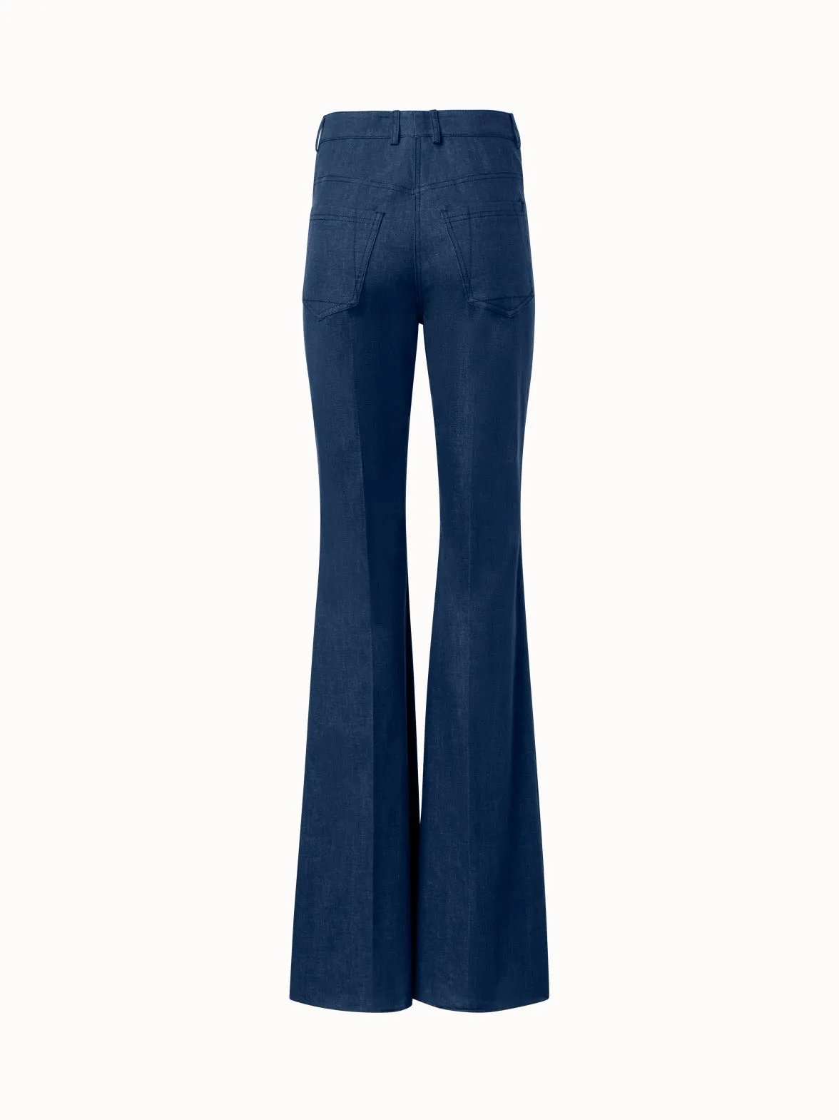 Cotton Denim Stretch Bootcut Pant