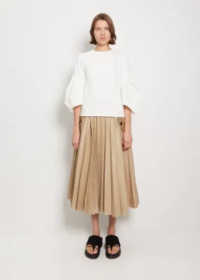 Cotton Gabardine Skirt