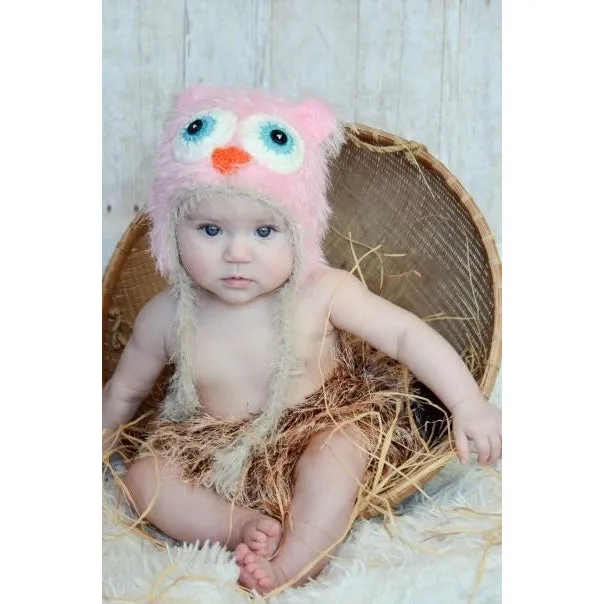 Daisy Baby Fisher Hat in Pink, Blue or Chocolate