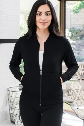 Danielle Ultra-Stretch Bamboo & Organic Cotton Track Jacket