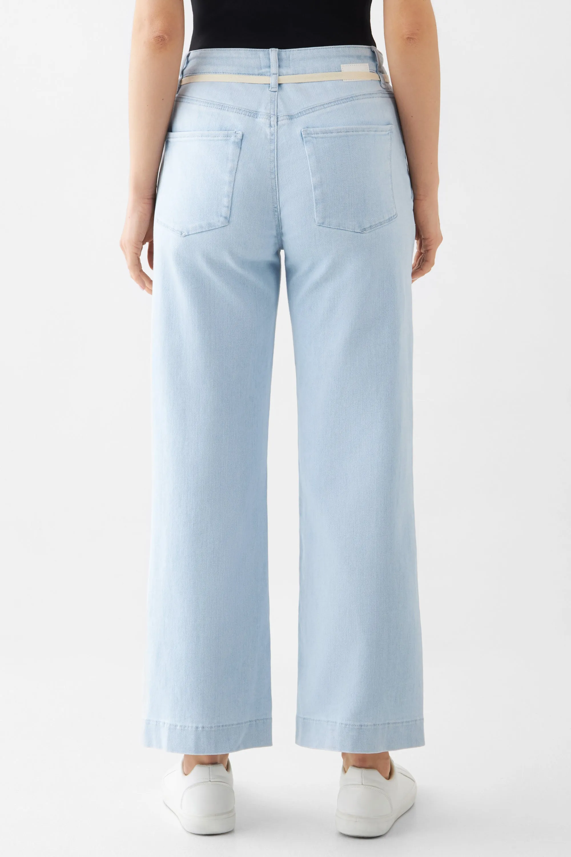 Dew Cropped Jeans Bright Denim