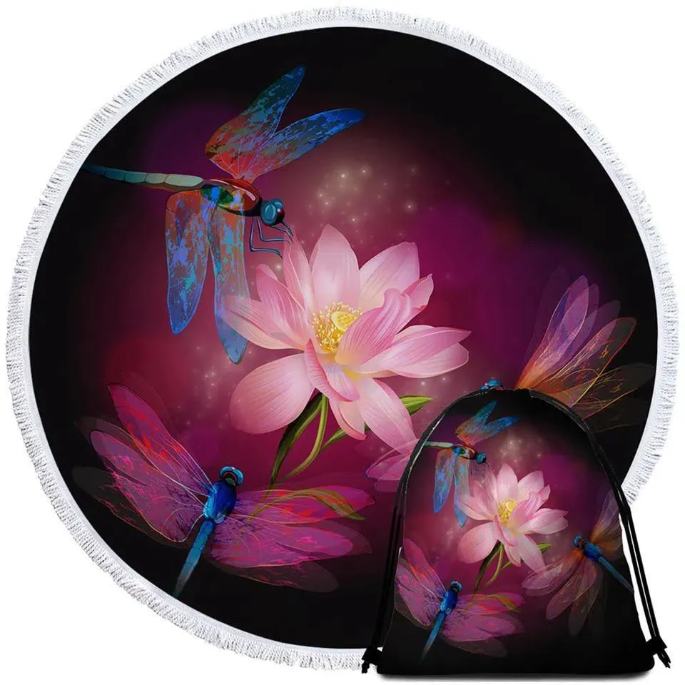 Dragonflies and Lotus Towel   Backpack