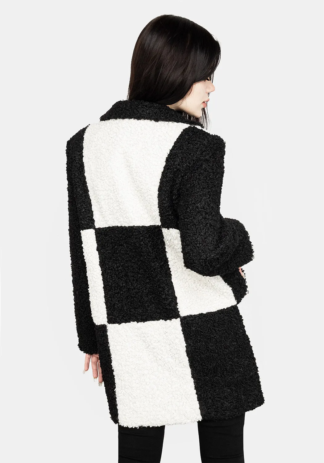 Dreamtime Checkerboard Teddy Coat