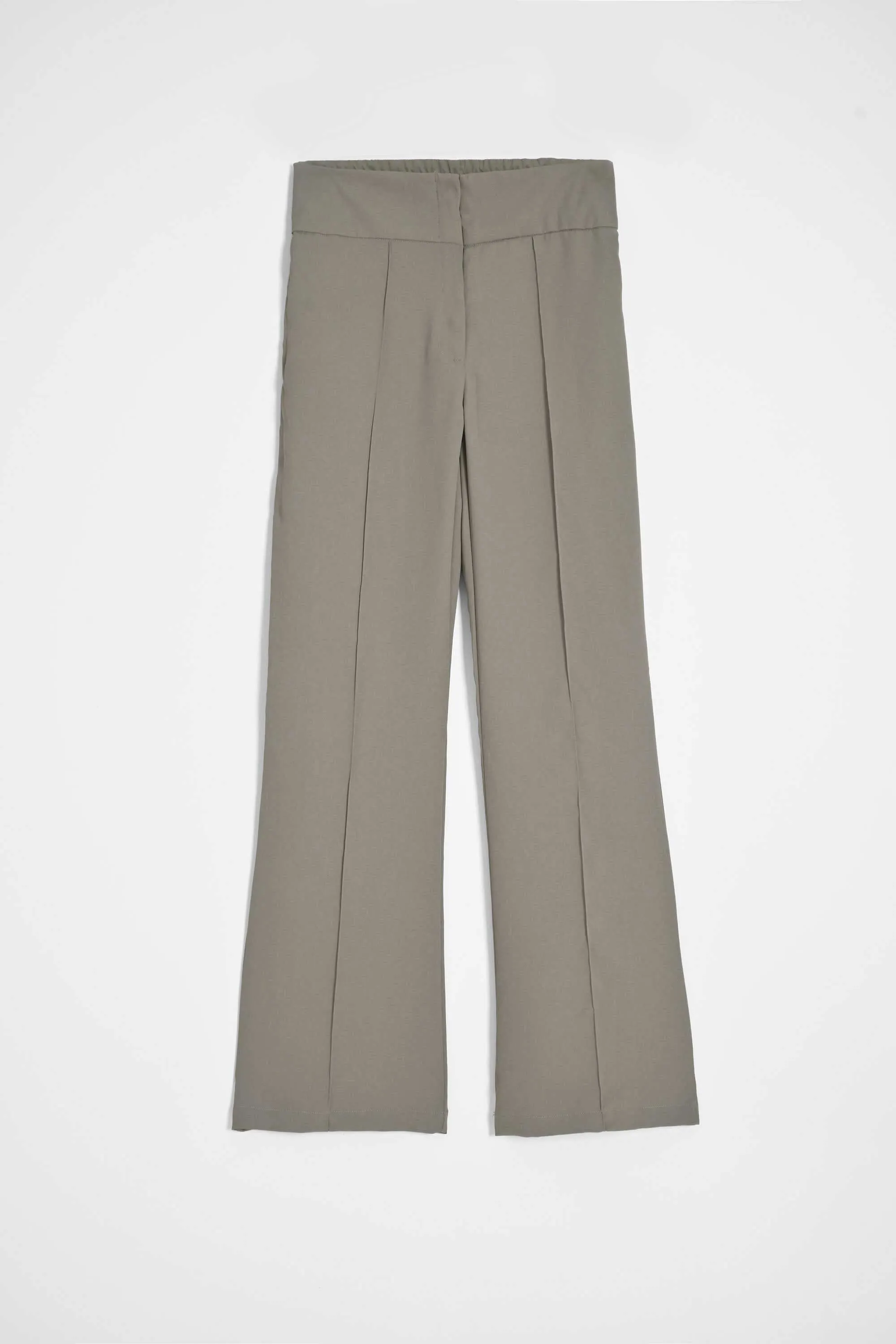 East West Women's Pintuck Flared Pants