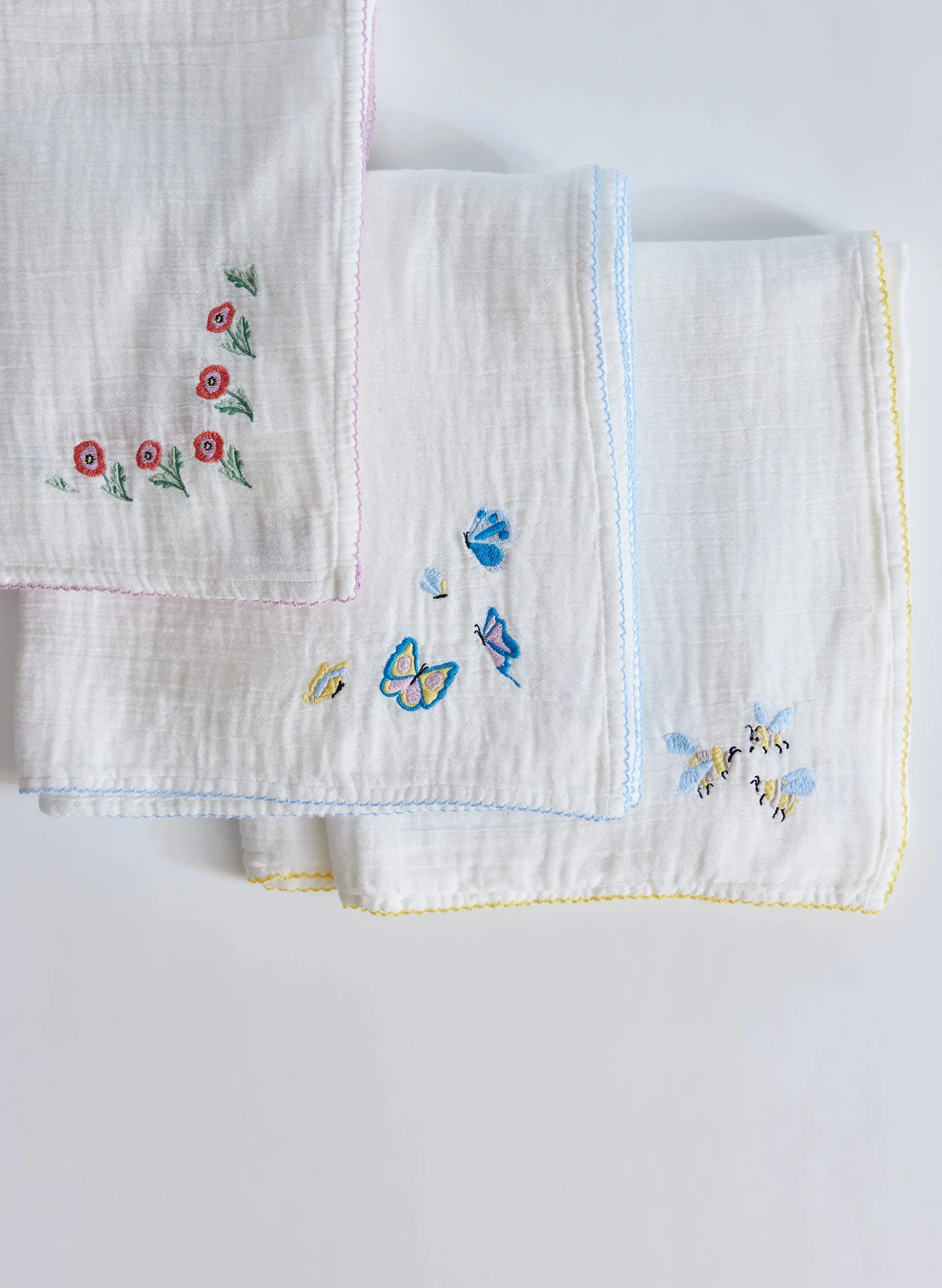 Embroidered Shawl Blanket Set