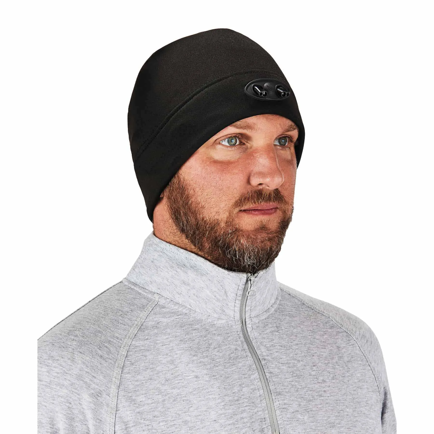 Ergodyne 16803 6804  Black Skull Cap Beanie Hat - LED Lights