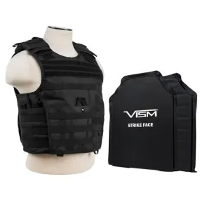 Expert Plate Carrier Vest with 11" x 14" Soft Panels - Black