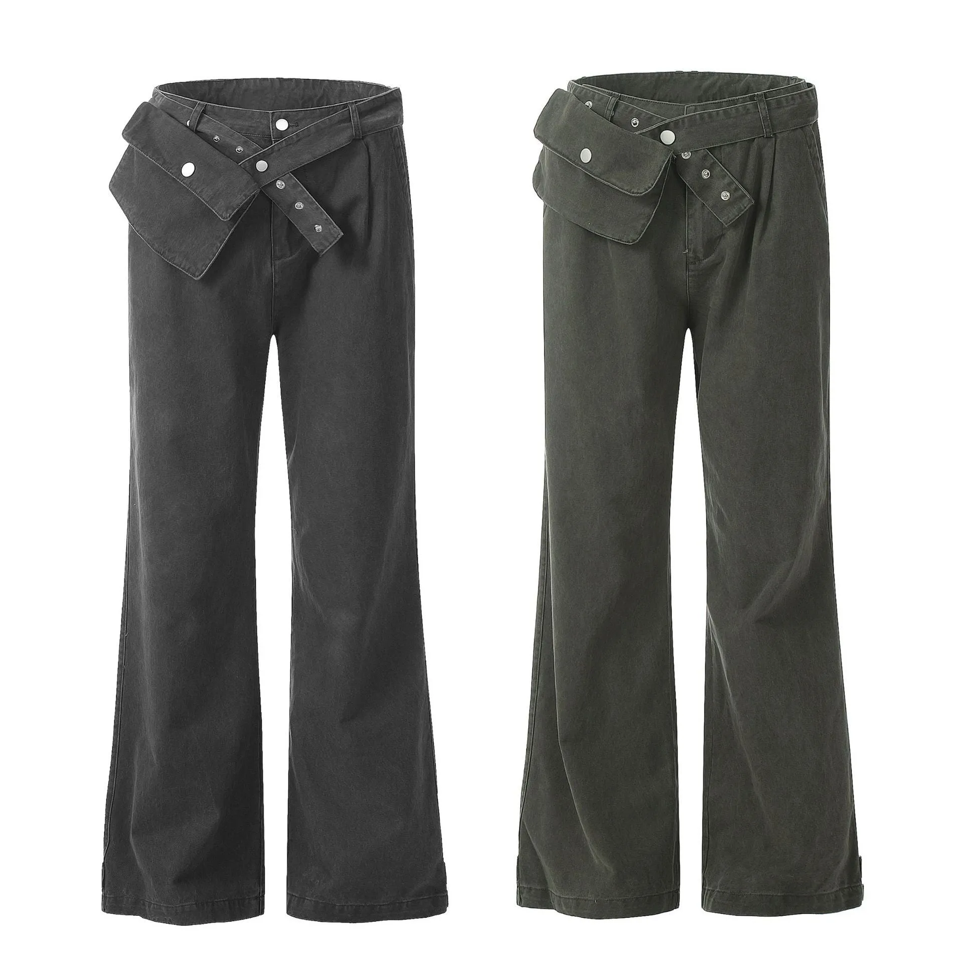 Fashion American Straight Cargo Pants Men