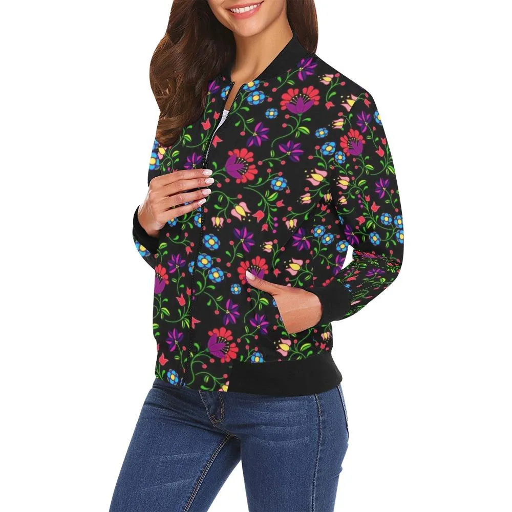 Fleur Indigine Bomber Jacket for Women