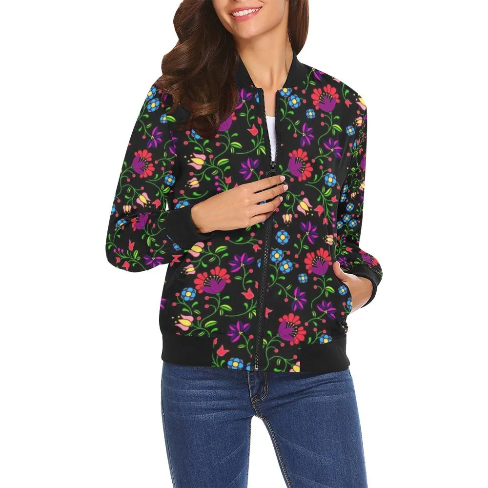 Fleur Indigine Bomber Jacket for Women