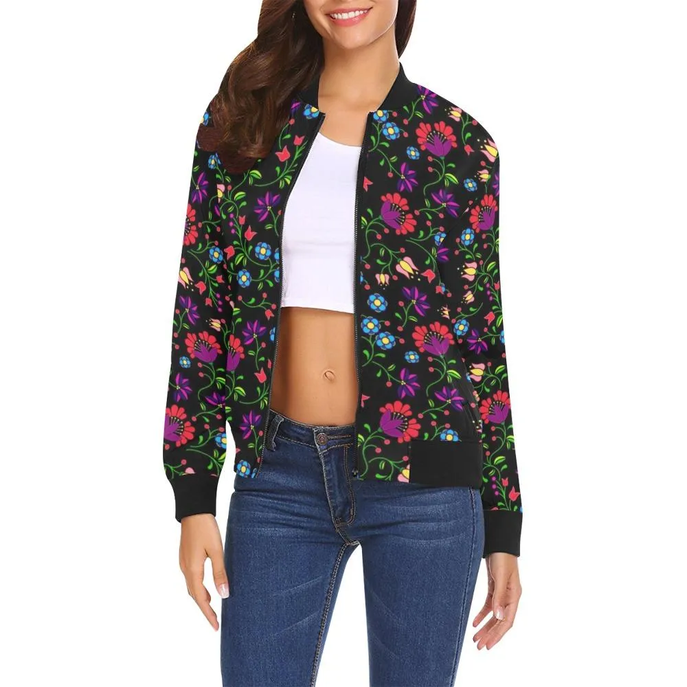 Fleur Indigine Bomber Jacket for Women