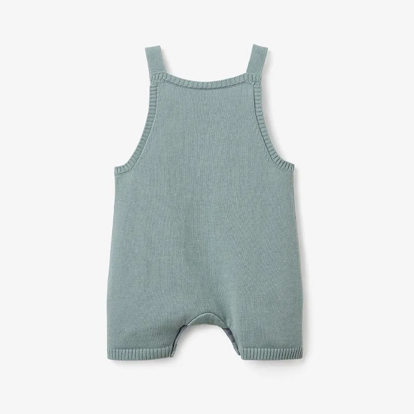 Fox Knit Overall Baby Romper