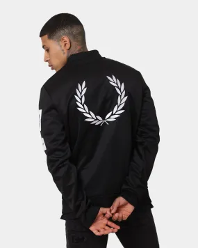 Fred Perry Badged Track Jacket Black