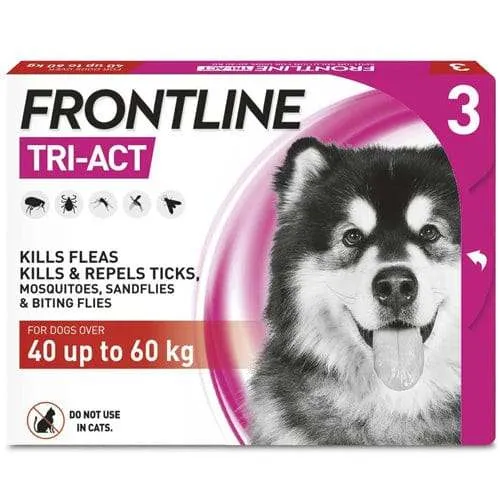 Frontline Tri-Act Spot On Extra Large Dogs Pipettes Pack of 3