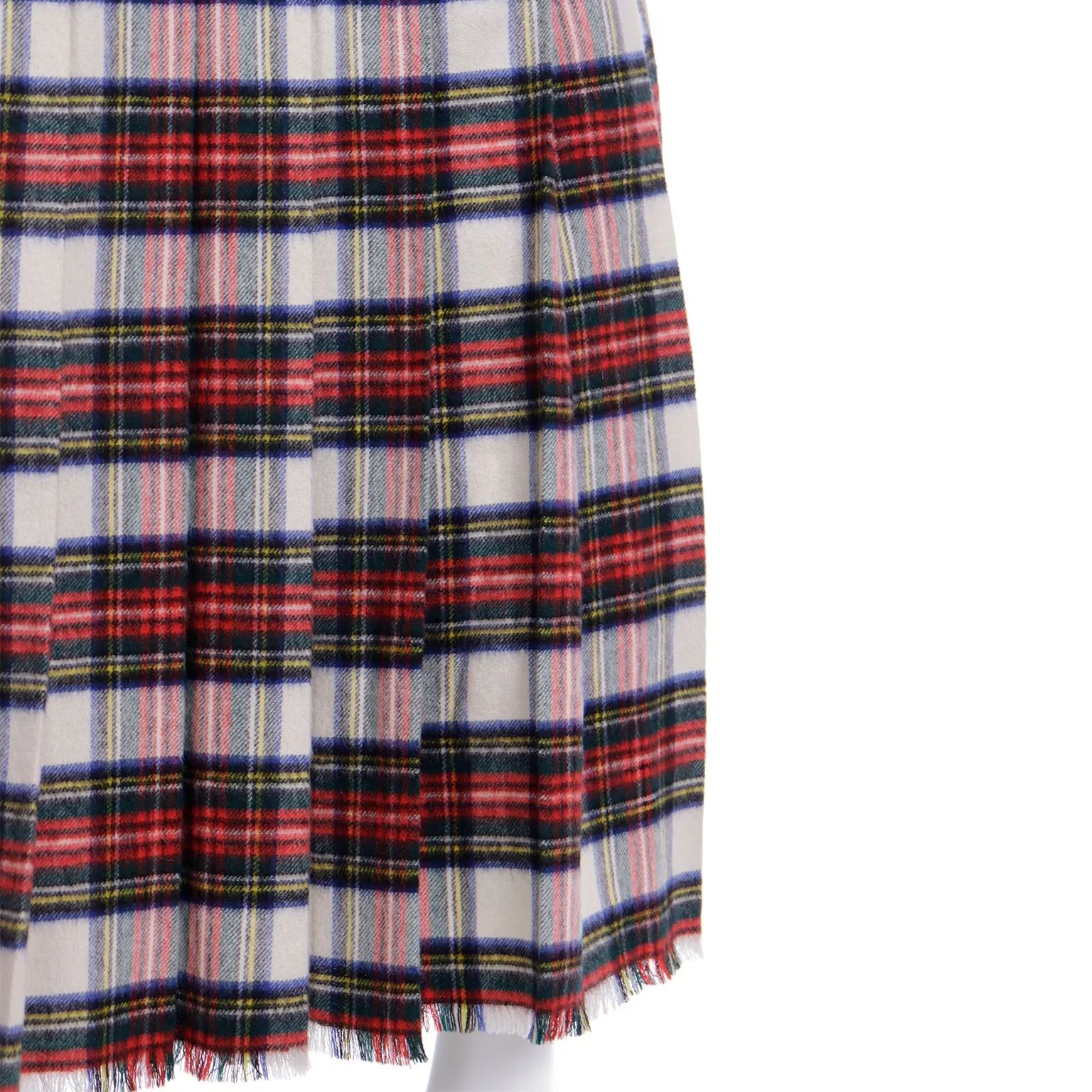 F/W 1989 Isaac Mizrahi "Extreme Kilt" Strapless Red Tartan Plaid Dress