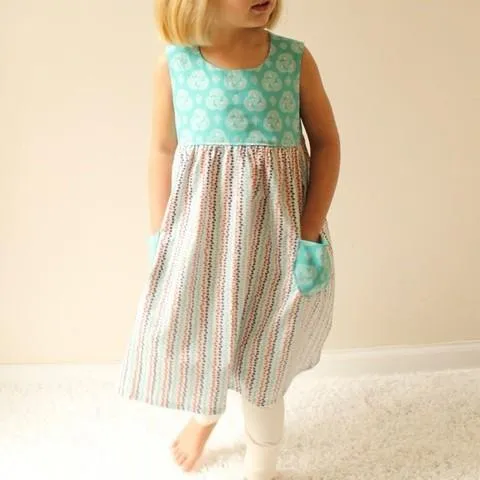 Geranium Dress and Top - Sizes 0 - 5T - Made by Rae