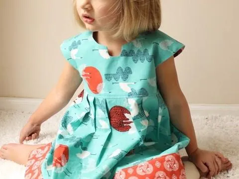 Geranium Dress and Top - Sizes 0 - 5T - Made by Rae