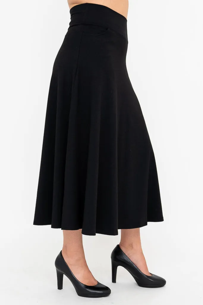 Gillian Skirt, Black, Bamboo